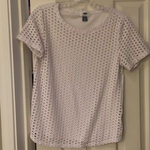 Old Navy eyelet shirt, Sz S